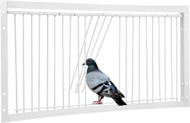 10.2in/26cm Pigeon Cage Door Birdcage Door One Way Entrance Door Bird T Trap Birdcage Iron Wire Trap Door for Racing Pigeon Bird Cage Breeding Supply Racing - White