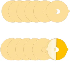12 Pcs Flea Trap Refill Discs 6" Replacement Glue Boards with Hole for Flea Traps for Inside Your Home, Sticky Pads for Fleas, Bugs, Flies, Mosquitos, etc
