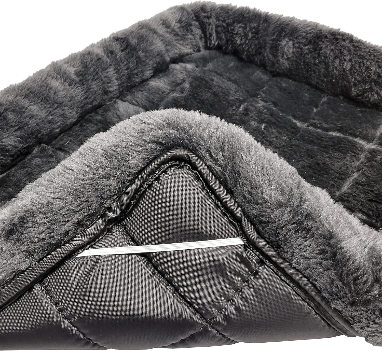 18L-Inch Gray Dog Bed or Cat Bed w/ Comfortable Bolster | Ideal for "Toy" Dog Breeds & Fits an 18-Inch Dog Crate | Easy Maintenance Machine Wash & Dry | 1-Year Warranty