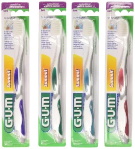 509P GUM Summit  Toothbrush, Compact Head, Sensitive Bristle (Pack of 12)