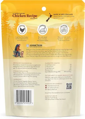 Addiction Meaty Bites - Hypoallergenic Dog Treats - Made in New Zealand - High Meat Content - Gluten and Grain-Free - Soft and Allergy Friendly (Chicken, 4 Ounces - 3 Packs)