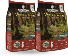 Addiction Viva La Venison Premium Grain-Free Dry Dog Food - Single Protein & Novel Meat with Probiotics - No Chicken, Beef, or Turkey - Ideal for All Dogs & Puppies 4lb - 2 Packs
