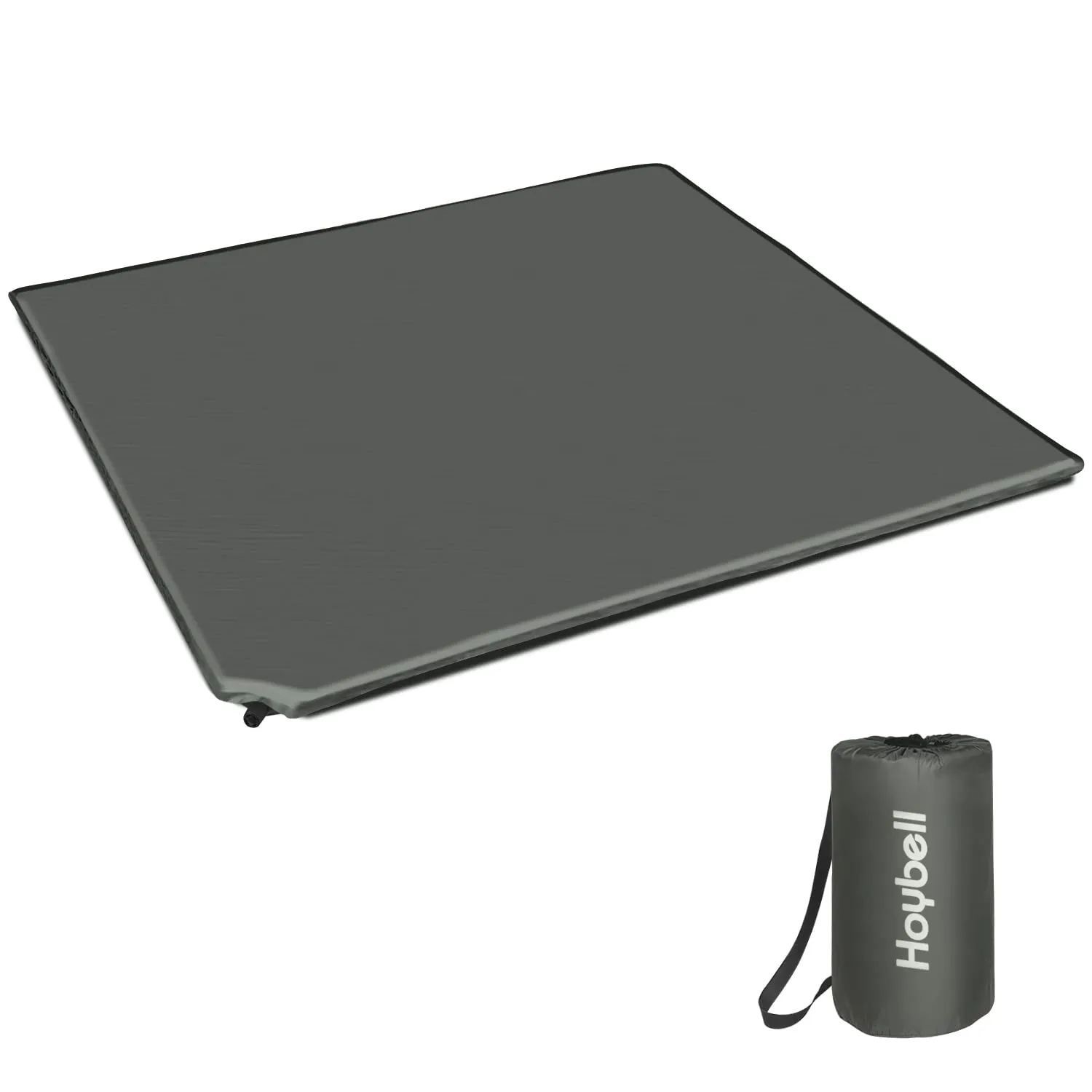 Baby Mat Compatible with 50x50 inch Playpen, Self Inflating Mattress Play Yard Pad with Carry Case, Portable and Comfortable  Dark Grey