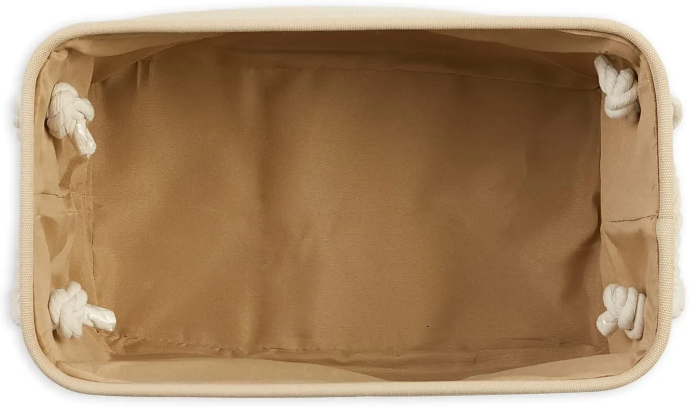 Bone Dry Pet Storage Collection Collapsible Bin, Small Rectangle, Taupe