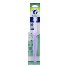 Brilliant Oral Care Expectant Mom Toothbrush, a Pregnancy Must Have with Gentle, Extra Soft Bristles, Round Head for Sensitive Teeth and Gums, Lilac, 1 Pack
