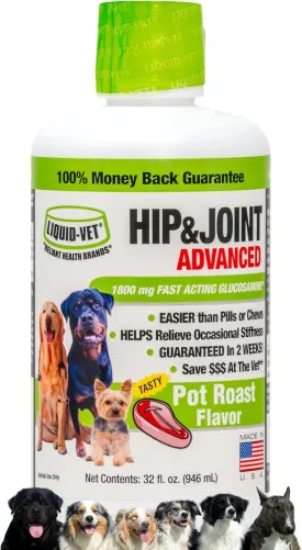 by Cool PET Holistics Dog Hip & Joint Advanced Supplement (Pot Roast, 32 oz)