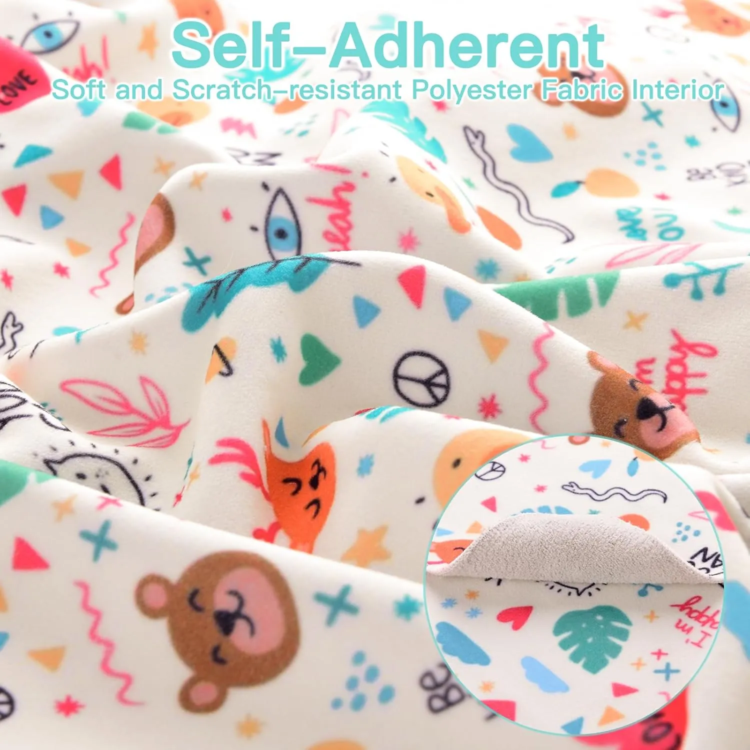 Cat Grooming Wrap, Cat Wrap for Cutting Nails, Self-Adherent Fabric Wrap for Cats, Cat Burrito Wrap Anti-Scratch, Anti-Escape, Multifunctional Swaddle Wrap Pet Tool (Orange Kitten, X Large)