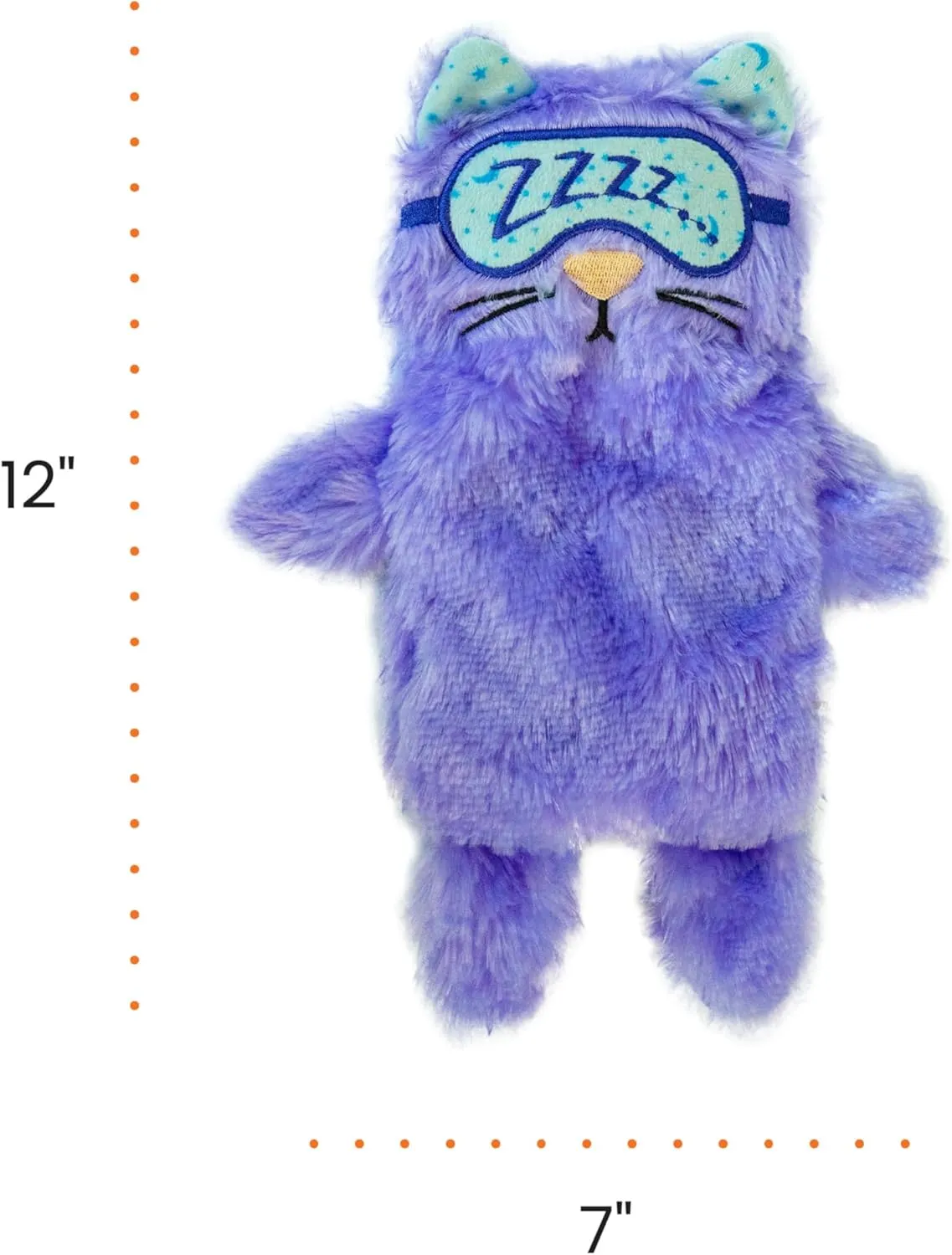 Catstages Purr Pillow Kitty Calming Cat Toy with Touch-Activated Purring and Soft Plush, Purple - Helps Reduce Stress & Provide Anxiety Relief for Cats, X-Large