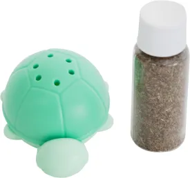 Catstages Wobble Turtle Cat Toy, Refillable Catnip Diffuser Wobble Toy for Cats, Interactive Rolling Enrichment, Green