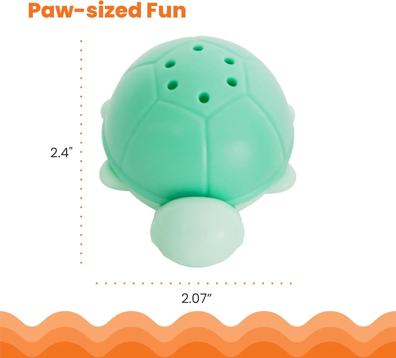Catstages Wobble Turtle Cat Toy, Refillable Catnip Diffuser Wobble Toy for Cats, Interactive Rolling Enrichment, Green