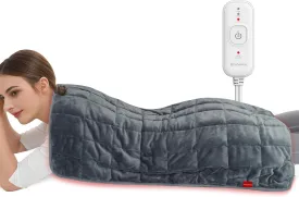 Comfytemp Weighted Heating Pad 17"33" for Back & Cramps, FSA HSA Eligible Extra Large Electric Heat Pad, Fathers Day Dad Gifts, Full Body Deeper Muscle & Pain Relief, Birthday Gifts for Mom Women