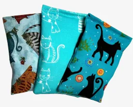 Crazy Cat 3 Pack Catnip Pillow Sacks - Made in The USA (Blue)