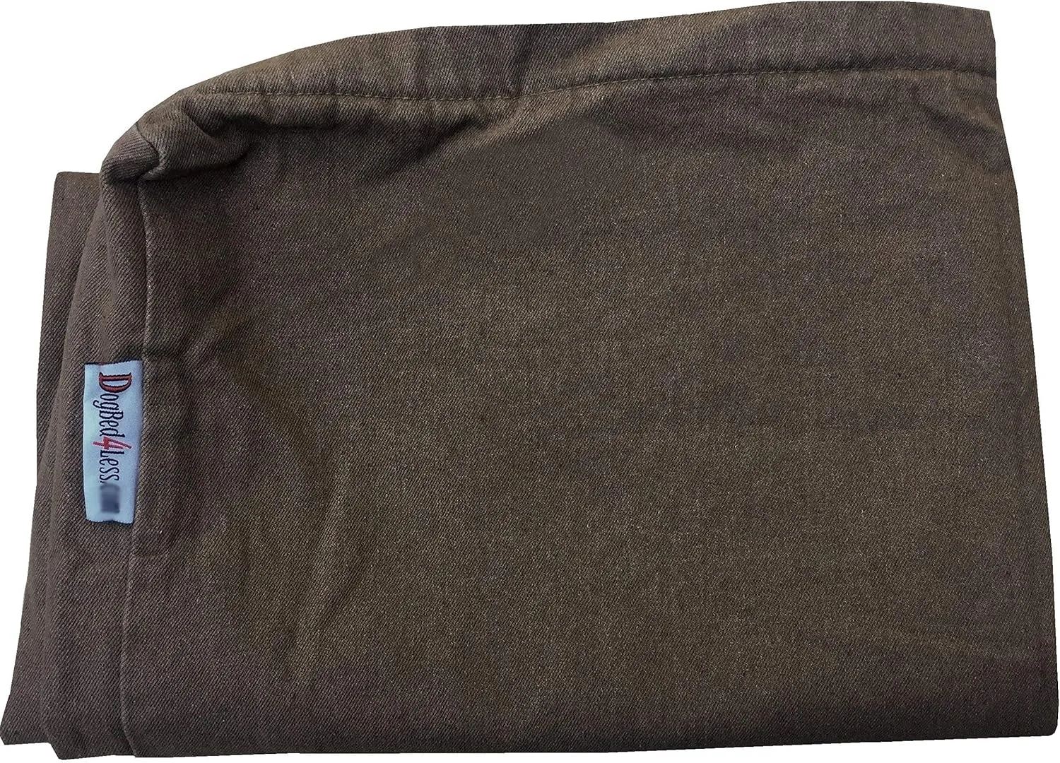 Dogbed4less Heavy Duty Shredded Memory Foam Pet Dog Bed Pillow with Waterproof Lining and Machine Washable Denim Cover, 40X35 Inch, Brown