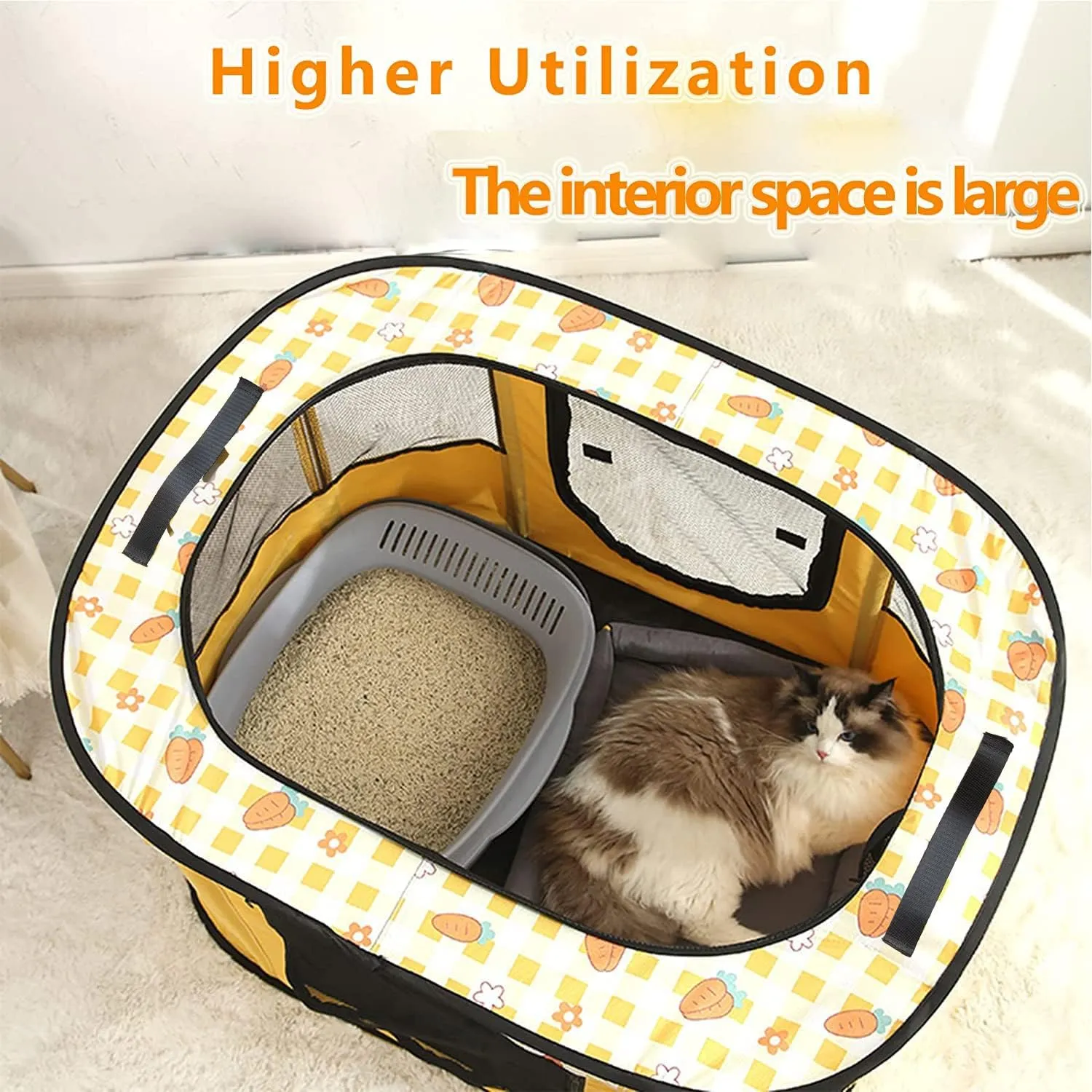 Foldable Pet Playpen, cat playpen, Puppy Play Pen for Indoors (Medium, Pink)