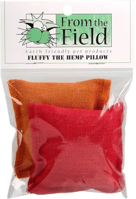 from The Field | 2-Pack Fluffy Hemp Catnip Pillow Toys  Durable, Eco-Friendly, Organic Catnip-Filled Toys for Cats  USA Made, Biodegradable, Natural Hemp Fabric for Safe Play