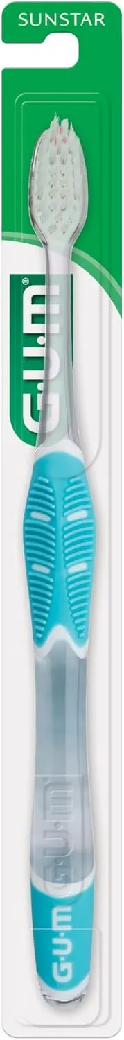 GUM Technique Deep Clean Sensitive Toothbrush, Compact Head & Ultra Soft Tapered Bristles for Adults with Sensitive, 1ct (12pk)