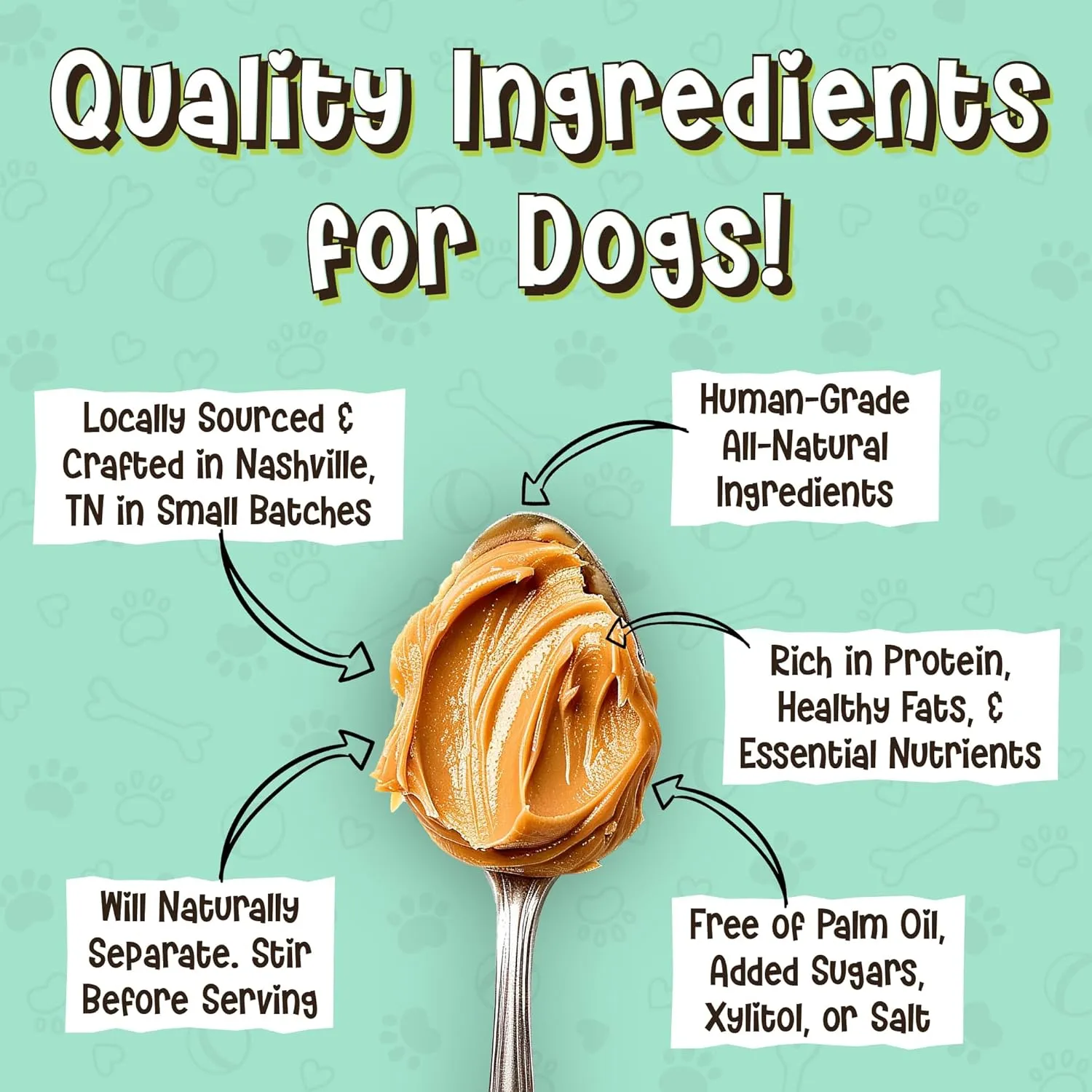 Gut & Digestive Pre & Probiotic Dog Peanut Butter Spread, All Natural Dog Treat. Human Grade & Safe Puppy Food, Peanuts & Blueberries for Digestion, Inflammation, Grown & Made in USA