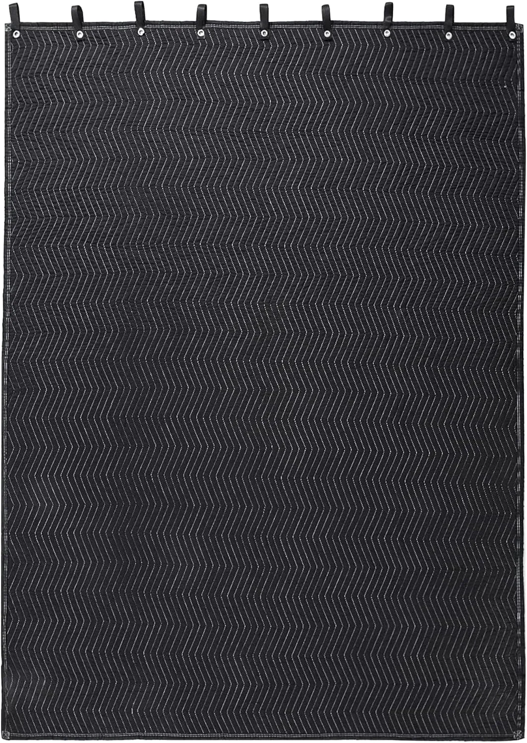 HOMBYS Large Sound Dampening Blanket, 96" x 80" Sound Absorbing Panel with Grommets for Wall Hanging, Noise Reduce Curtains for Recording Studio Use and Basements, 96" x 80", Black