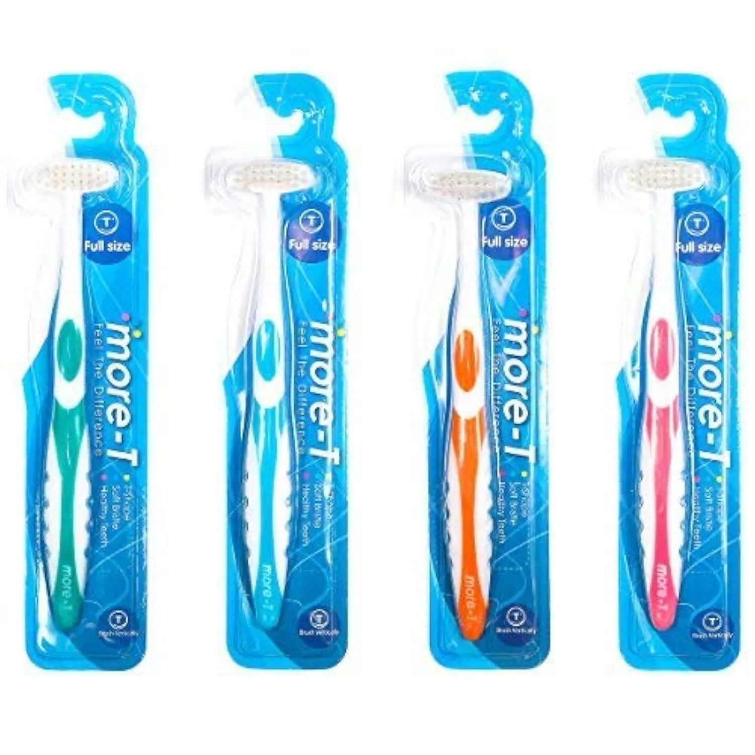 Individually Wrapped Soft Bristle Flossing Whitening Manual Toothbrush -Gum Recession, Braces, Special Needs, Autism, Adaptive, Adult, Women, Men, Kids, Dog, Orange, Green, Pink, Blue, Yellow, Purple