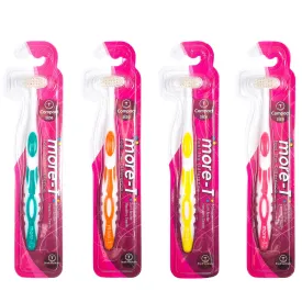 Individually Wrapped Soft Bristle Flossing Whitening Manual Toothbrush -Gum Recession, Braces, Special Needs, Autism, Adaptive, Adult, Women, Men, Kids, Dog, Orange, Green, Pink, Blue, Yellow, Purple