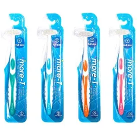 Individually Wrapped Soft Bristle Flossing Whitening Manual Toothbrush -Gum Recession, Braces, Special Needs, Autism, Adaptive, Adult, Women, Men, Kids, Dog, Orange, Green, Pink, Blue, Yellow, Purple