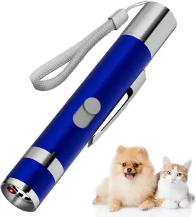 Interactive Cat Toy for Indoor Cats, 5 Patterns and 3 Modes, Rechargeable Pointer Toy for Pets Playing and Training, Blue