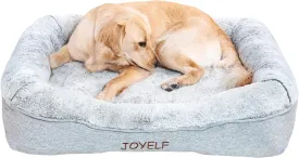 JOYELF Memory Foam Dog Bed XLarge Orthopedic Pet Bed with Washable Cover, Independent Mat Design with Free Waterproof Liner Included