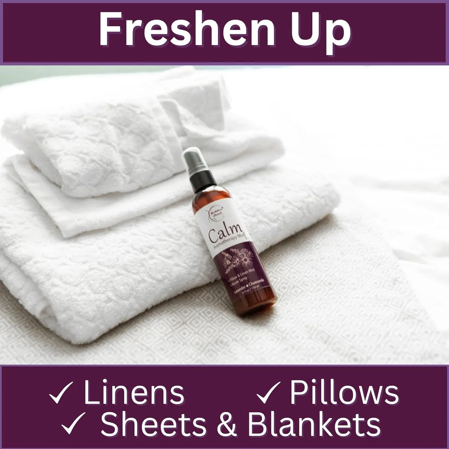Lavender Spray Aromatherapy Mist Set of 2  Natural Linen & Pillow Spray for Bedding, Essential Oil Room Mist with Lavender & Chamomile for relaxation & sleep by Brookethorne Naturals