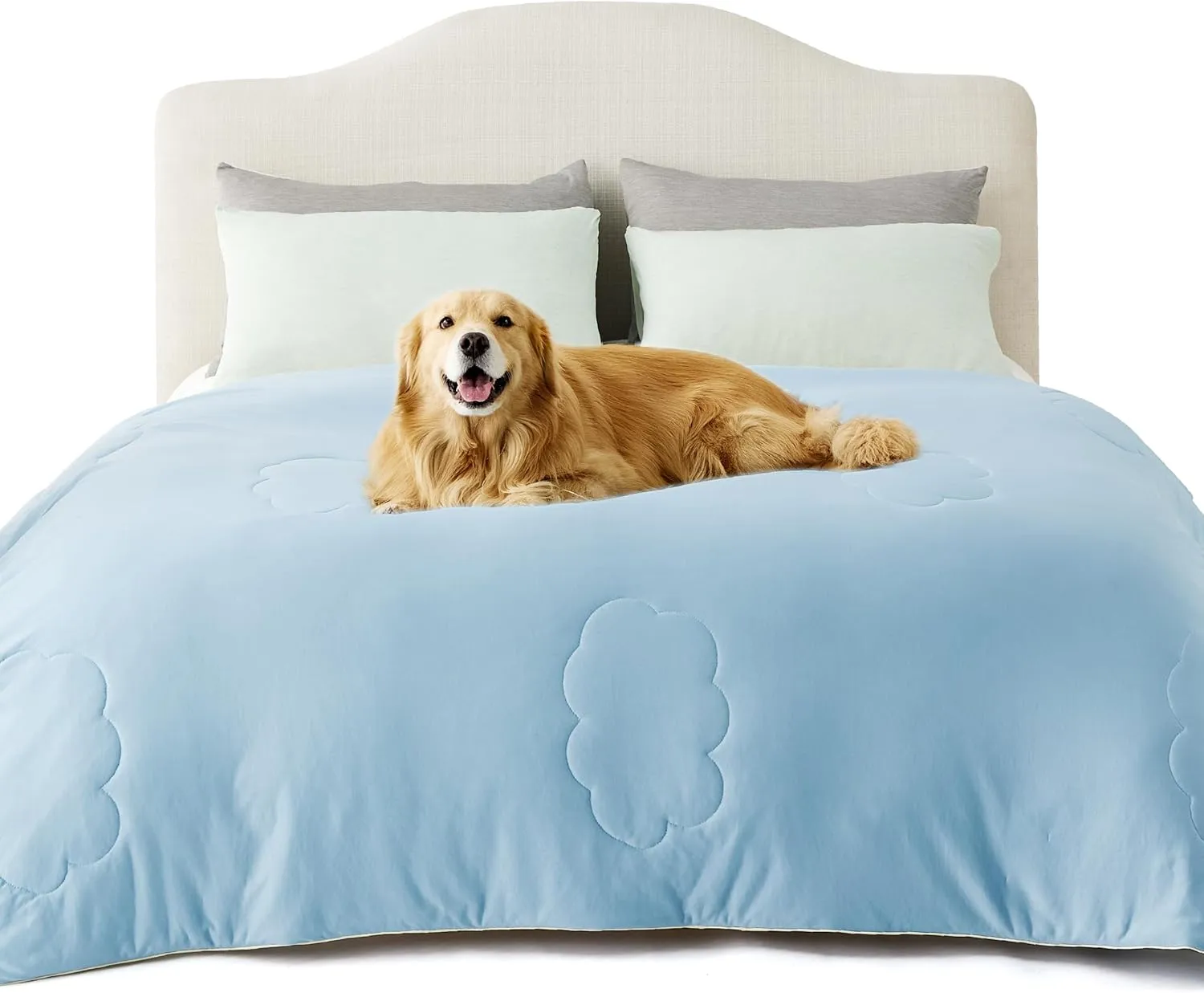 Lesure Premium Cooling Dog Blankets for Bed - Washable Dog Cooling Throw Blanket with Q-MAX>0.4Durable Self Cooling Pet Mat, Soft Cooling Summer Blanket for Hot Weather, Blue, 60x80