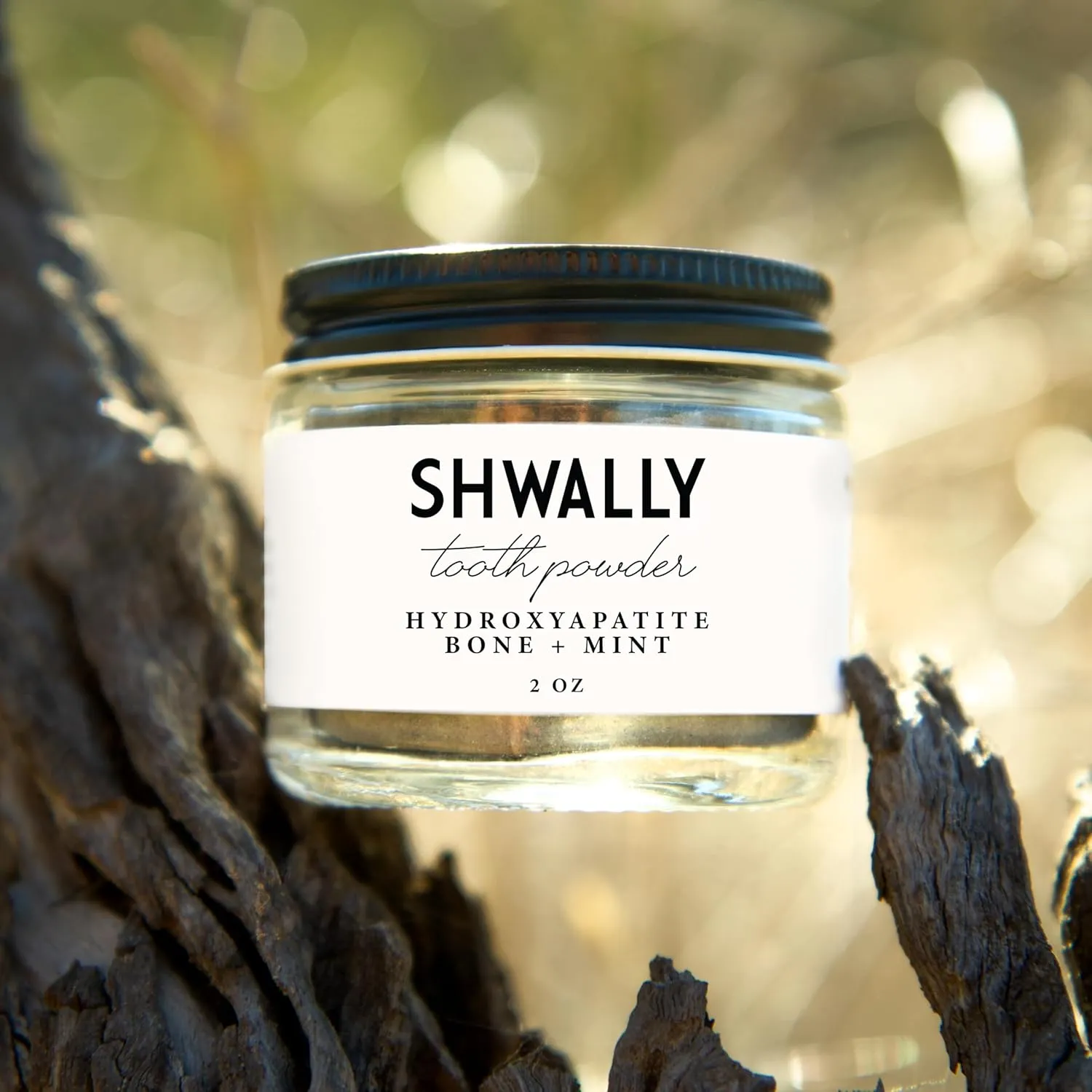 Magical Tooth Powder W/Hydroxyapatite Cattle Bone & Fluoride Free Amish Eggshell   Organic Peppermint - 100% Fluoride Free ReMineralizing, Whitening & Polishing Powder 200  Brushings (2 oz)