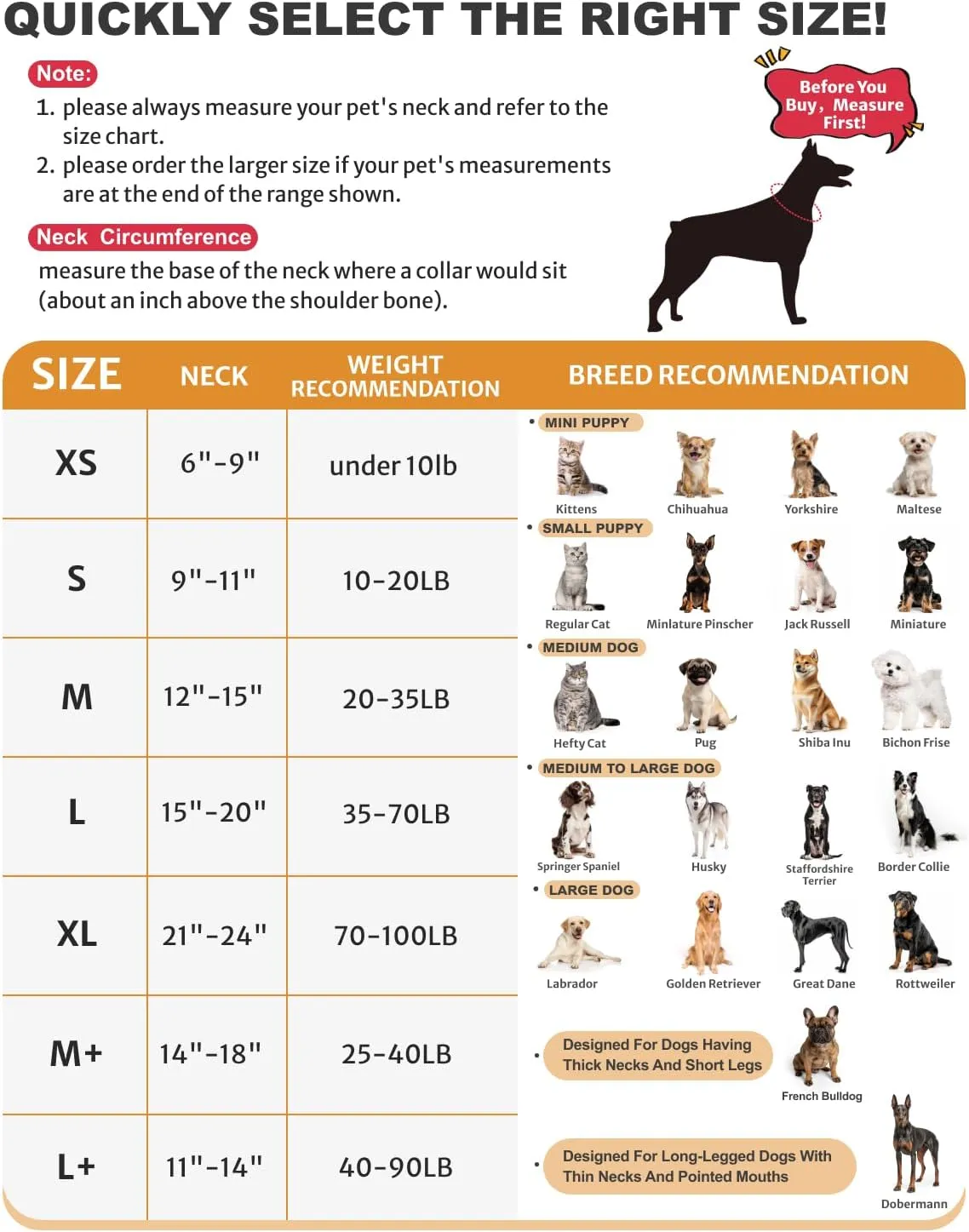 MIDOG Inflatable Dog Neck Donut Collar Alternative After Surgery, Soft Protective Recovery Cone for Small Medium Large Dogs and Cats Puppies - Alternative E Collar (Gray, XL)