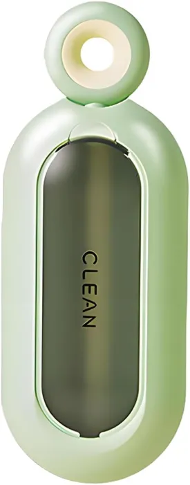 Mini Portable Lint Brush, Washable Rotating Pet Hair Removal, Reusable Static Cleaning Brush, Pet Hair Rollers Travel Size, Hair Remover for Clothes (Green)