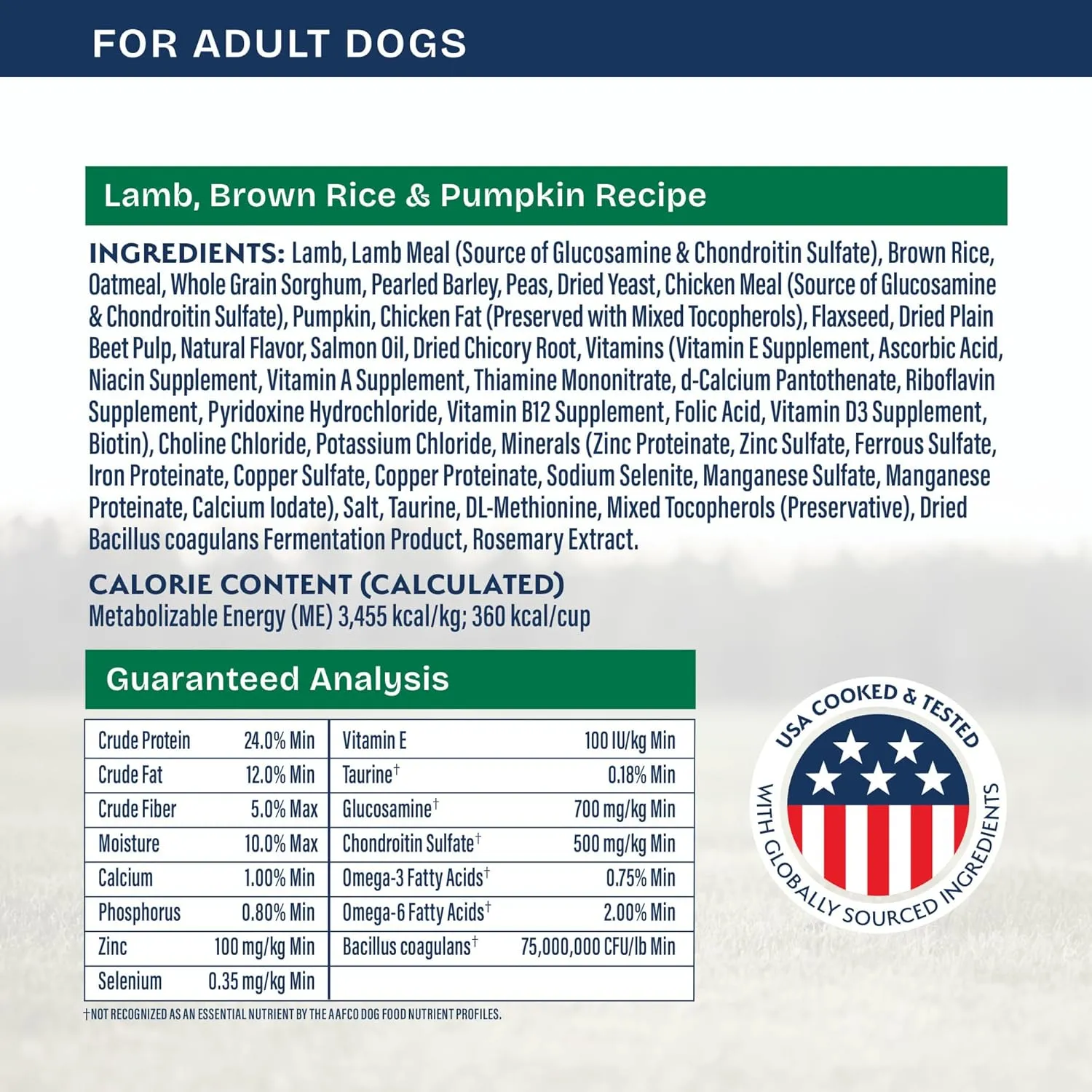 Natural Balance Health Protection Dry Dog Food  Whole Body Health, Easy on Digestion Dog Food Made with Lamb, Brown Rice & Pumpkin for Dogs - 24lbs.