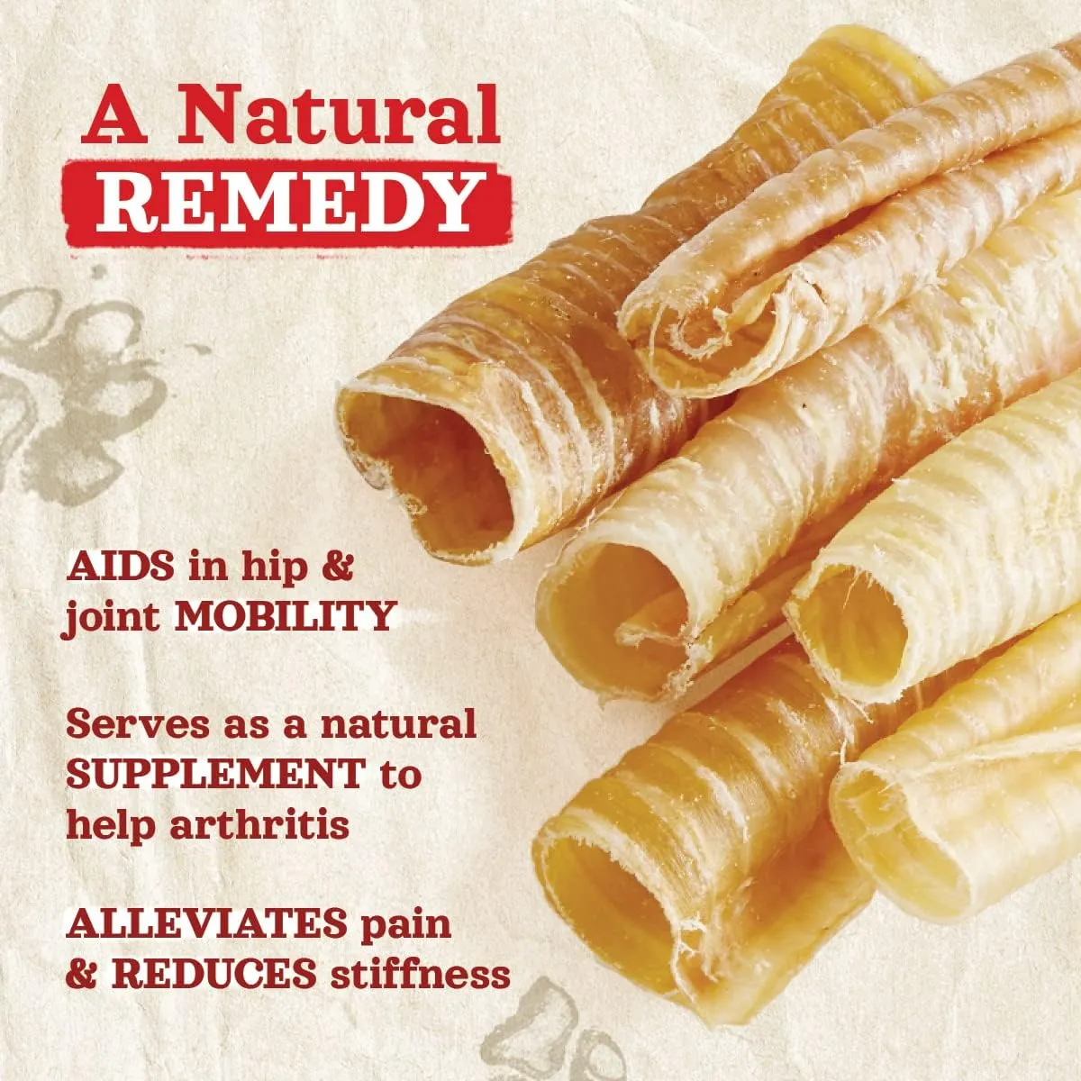 Natural Farm Beef Trachea for Dogs (6 Inch, 6 Pack)- 100% Beef,Odor Free Trachea Dog Chews- Glucosamine & Chondroitin for Joint & Hip Mobility, Bone Strength- Low-Fat Crunchy & Crispy- for All Dogs
