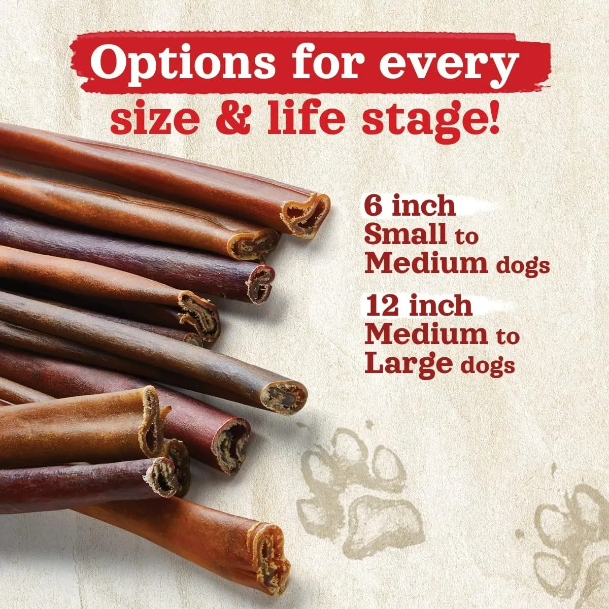 Natural Farm Collagen Dog Chews (3-5, 10 Units), Odor-Free Long Lasting Bully Sticks & Rawhide Alternative Dog Treats, 95% Collagen Low Fat, High Protein  Small & Medium Dogs