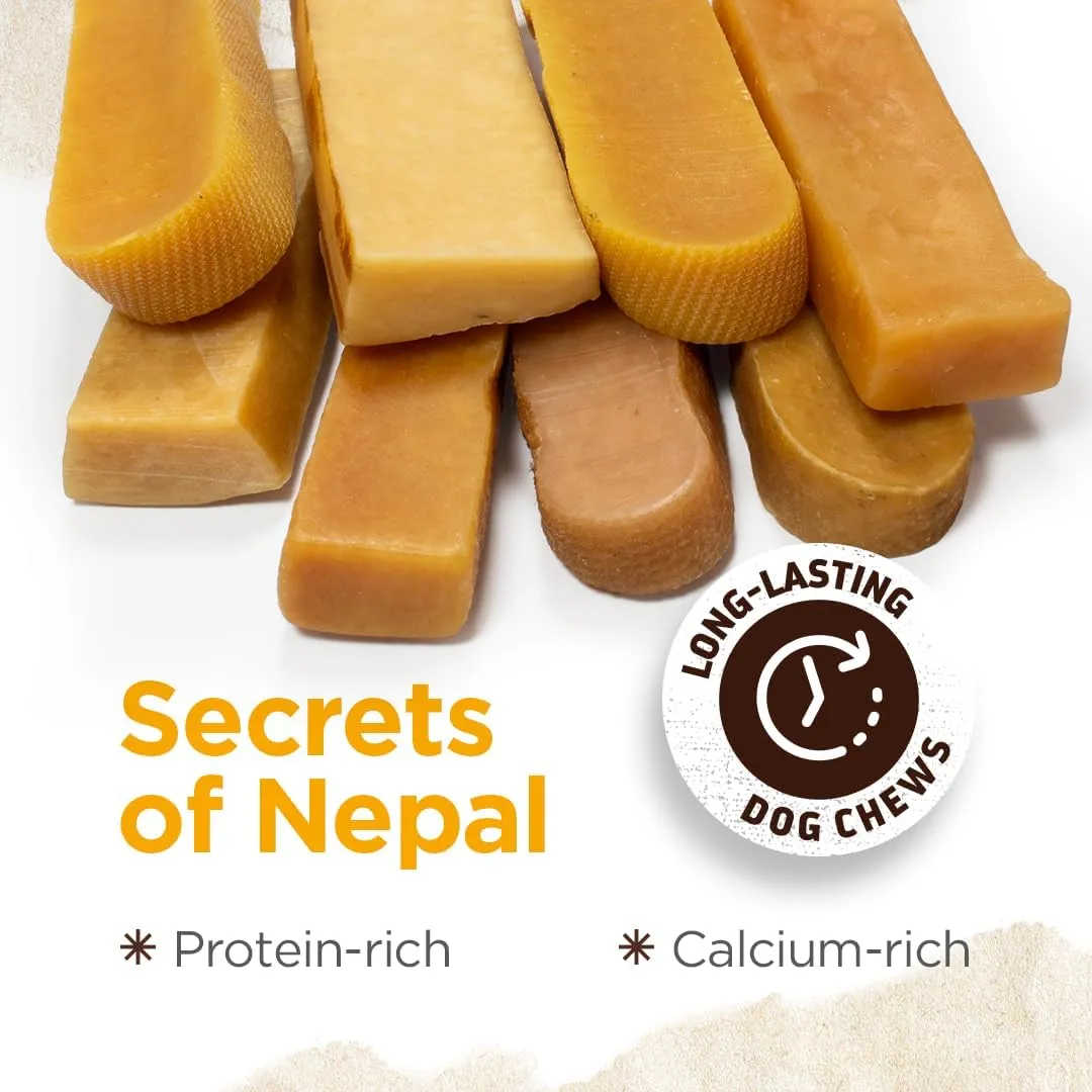 Natural Farm Himalayan Yak Cheese Chews, Protein-Rich, Low-Allergen, Lactose-Free, Gluten-Free, 100% Natural - Large, Net Wt. 32 oz, 907g