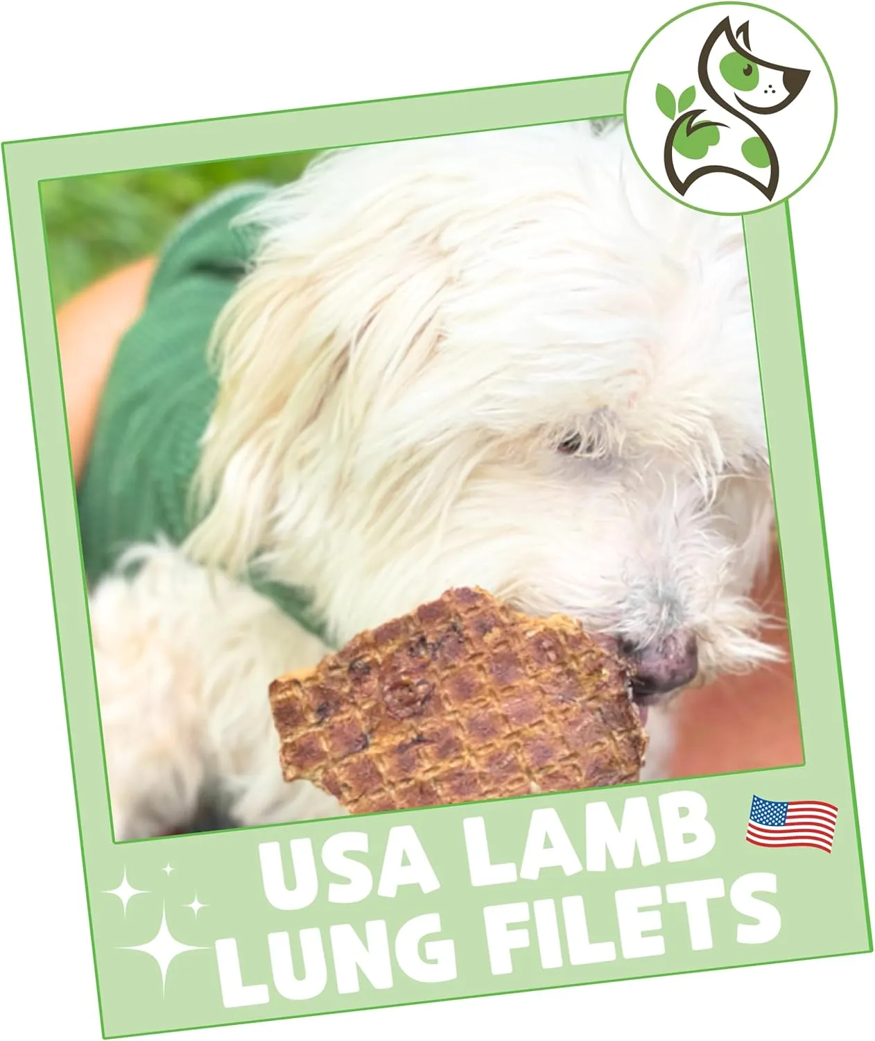 Nature Gnaws USA Lamb Lung Filets for Dogs (8oz) - Single Ingredient Natural Dog Chew Treats  Made in USA - Rawhide Free