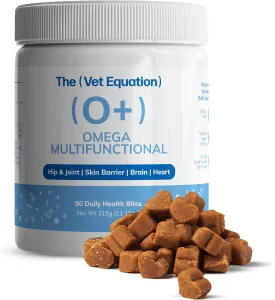 Omega Multifunctional for Dogs  Duck-Flavored, 90 Chews  with Marine Sourced Omega-3s  Supports Joint, Skin, Coat & Immune Health