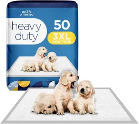 Pet Life Unlimited Heavy Duty Triple Extra Large Puppy Pads, Dog Training Pads - Odor Controlling Pee Pads with Wetness-Activated Fragrance - USA Made - 36" x 36" - 50 Count (3XL)