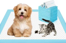 Pet Training Pads,Puppy Pee Pads 18"x24",Indoor Potty Pads for Small Dogs,Cats & Rabbits,Super Absorbent & Leak-Proof,Disposable Pet Pee Pads - Essential Dog Housebreaking Supplies(100 Count)