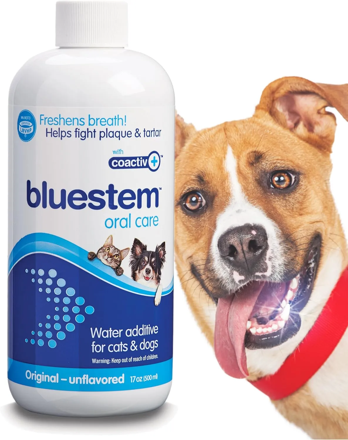 Pet Water Additive Oral Care: for Dogs & Cats Bad Breath, Dental Rinse Freshener Treats Plaque & Teeth Tartar. Dog & Cat Mouth Clean Health Treatment for Pets Drinking Bowl