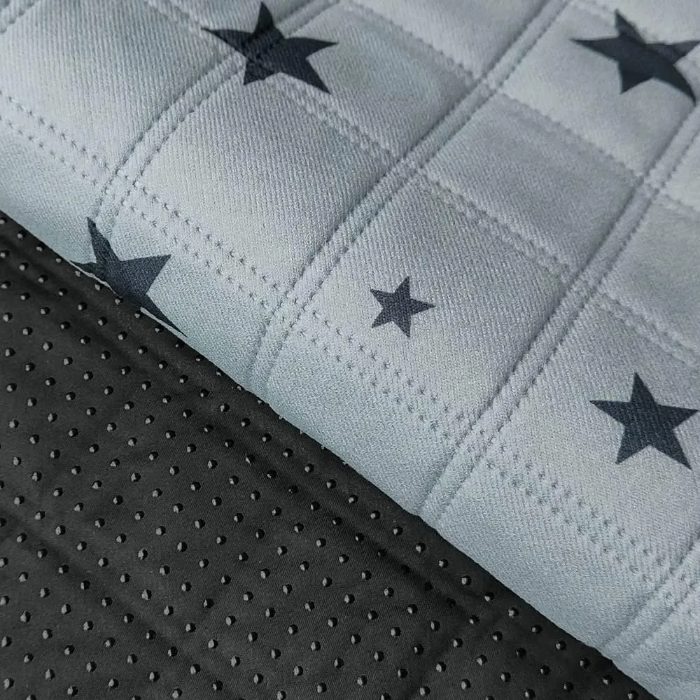 RIOUSSI Washable Pee Pads for Dogs, Reusable, Absorbent, Leakproof, Non Slip Pet Puppy Pads for Potty Training. Gray Stars, 18x24 Inch(2pack)