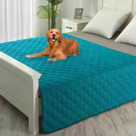 SPXTEX Dog Bed Cover Washable Pee Pads Dog Blankets for Puppy Large Dog Cat,Sofa Reversible Changing Pad Reusable 1 Piece68"x82",Aqua