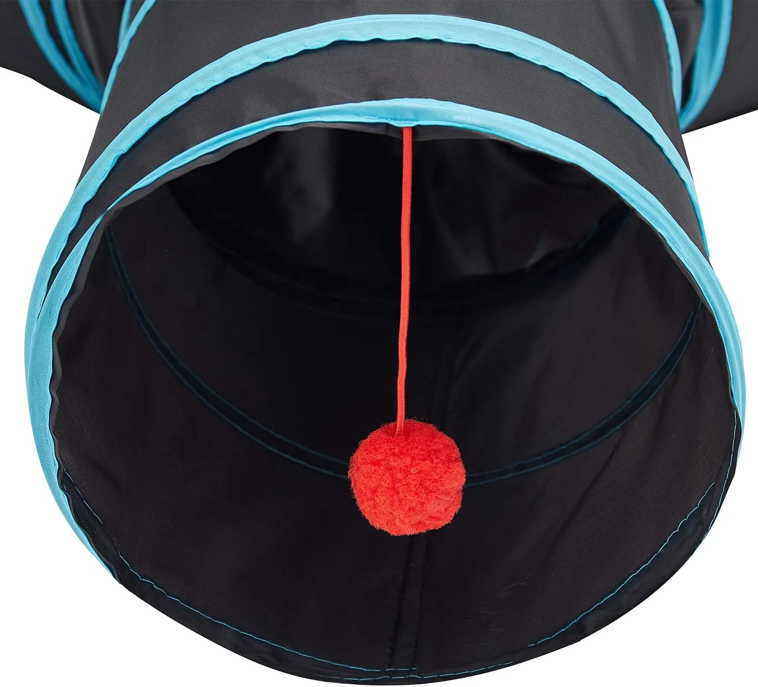 Tempcore Pet Cat Tunnel Tube Cat Toys 3 Way Collapsible, Tunnels for Indoor CatsKitty Bored Peek Hole Toy Ball Cat, Puppy, Kitty, Kitten, Rabbit
