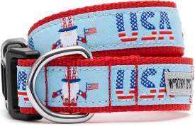 The Worthy Dog Uncle Sam Gnome Collar Durable & Stylish Adjustable Collars for Big & Small Dogs Small