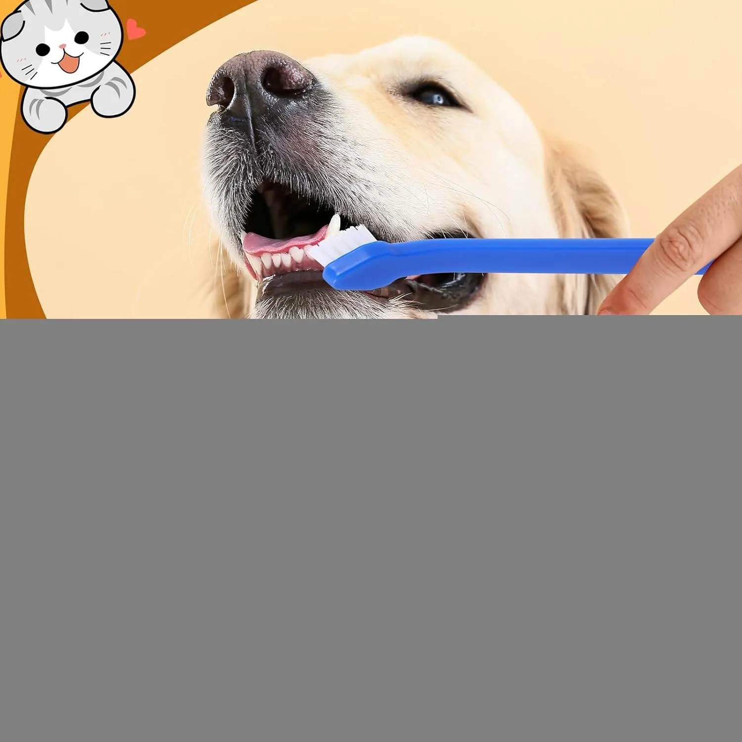 Tioncy 100 Pcs Small Dog Toothbrush Bulk Pack Long Handle Pet Toothbrushes with Soft Bristles, Dental Care Teeth Cleaning Kit for Small Breed Dogs, Cats, and Puppies (Blue)