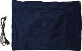Topyond Heating Blanket, Rechargeable Electric Blanket Soft Adjustable Temperature Control Blanket for Man Women Kids Pets (Navy Blue)