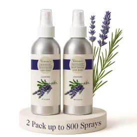 Victoria's Lavender Pillow and Linen Spray  Lavender Essential Oil - Lavender Spray, Mist Handmade in Oregon, Made in USA, Pack of 2, 16 oz Total 8 fl Oz