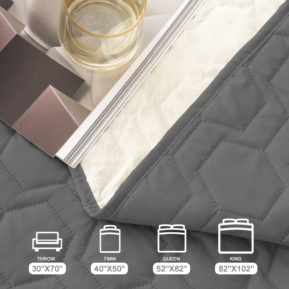 Waterproof and Anti-Slip Dog Bed Cover and Pet Blanket Sofa Pet Bed Mat car Incontinence Mattress Protectors Furniture Couch Cover for Most Cats Dogs, Pets
