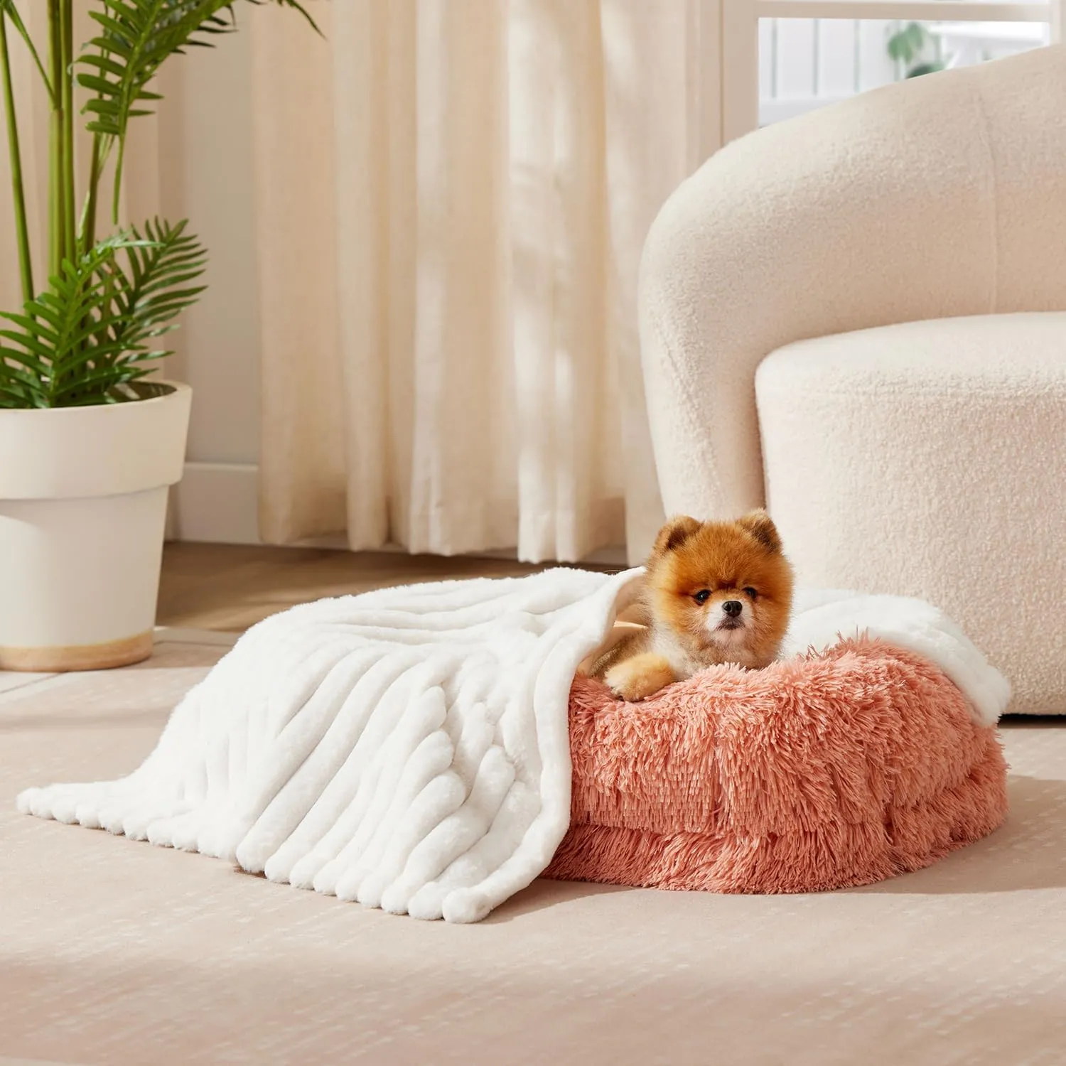 Waterproof Dog Blankets for Medium Dogs - 30x40 Medium Cat Blanket Washable for Couch Protection, Soft Faux Fur Throw Blanket Furniture Protector, Grey